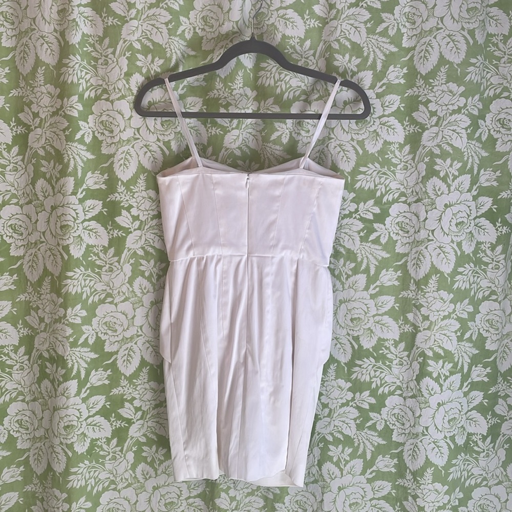 Bcbgeneration White Pleated Strapless Mini Dress - image 4